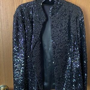 Sequin Black Jacket